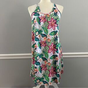 Tommy Bahama sleeveless floral gown size S